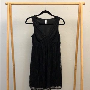 xhilaration Lace sleeveless black dress Size M